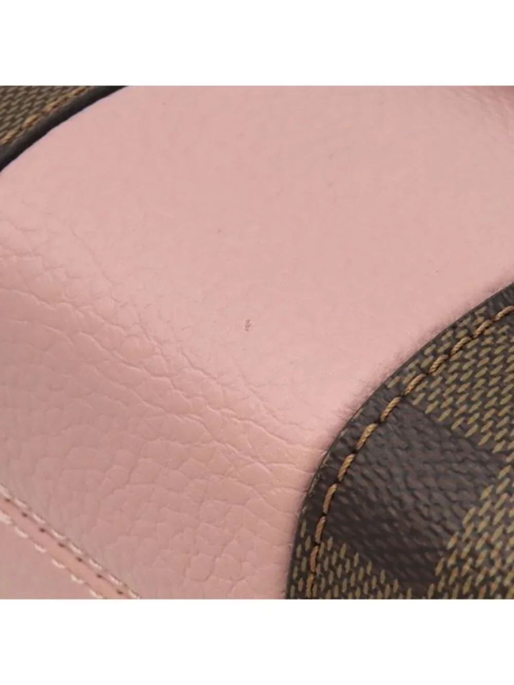 Louis Vuitton Bag Bond Street BB Damier Canvas Leather Magnolia Gold Brown